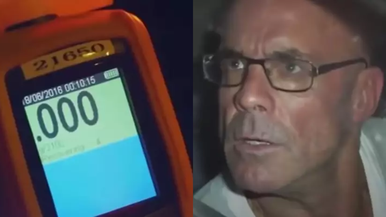 Man Caught Drinking While Driving Shocked When Breathalyzer Reads Zero