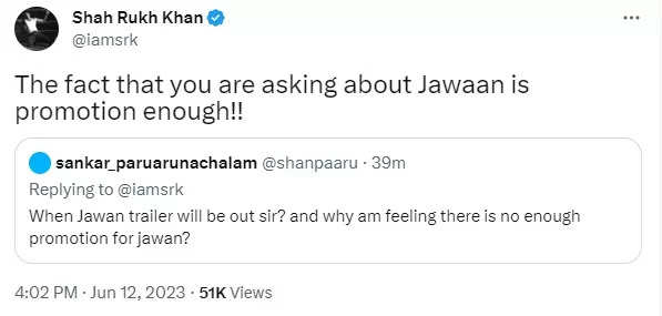 Shah Rukh Khan Spills The Beans On Jawan Trailer Reveals He Is Going