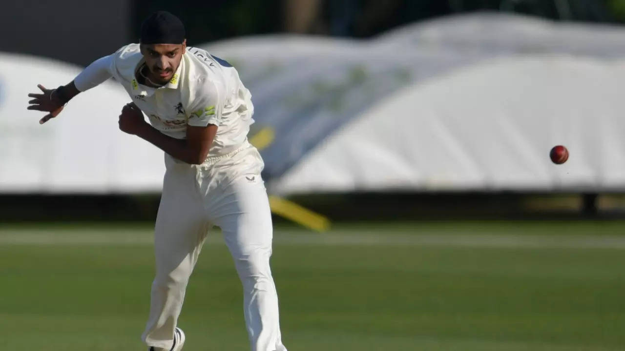Arshdeep Singh picked his first wicket in County Cricket