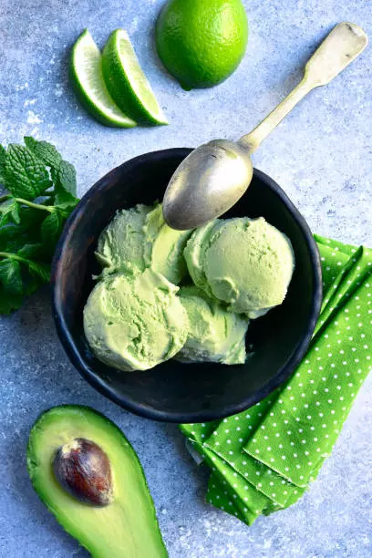 Avocado ice cream