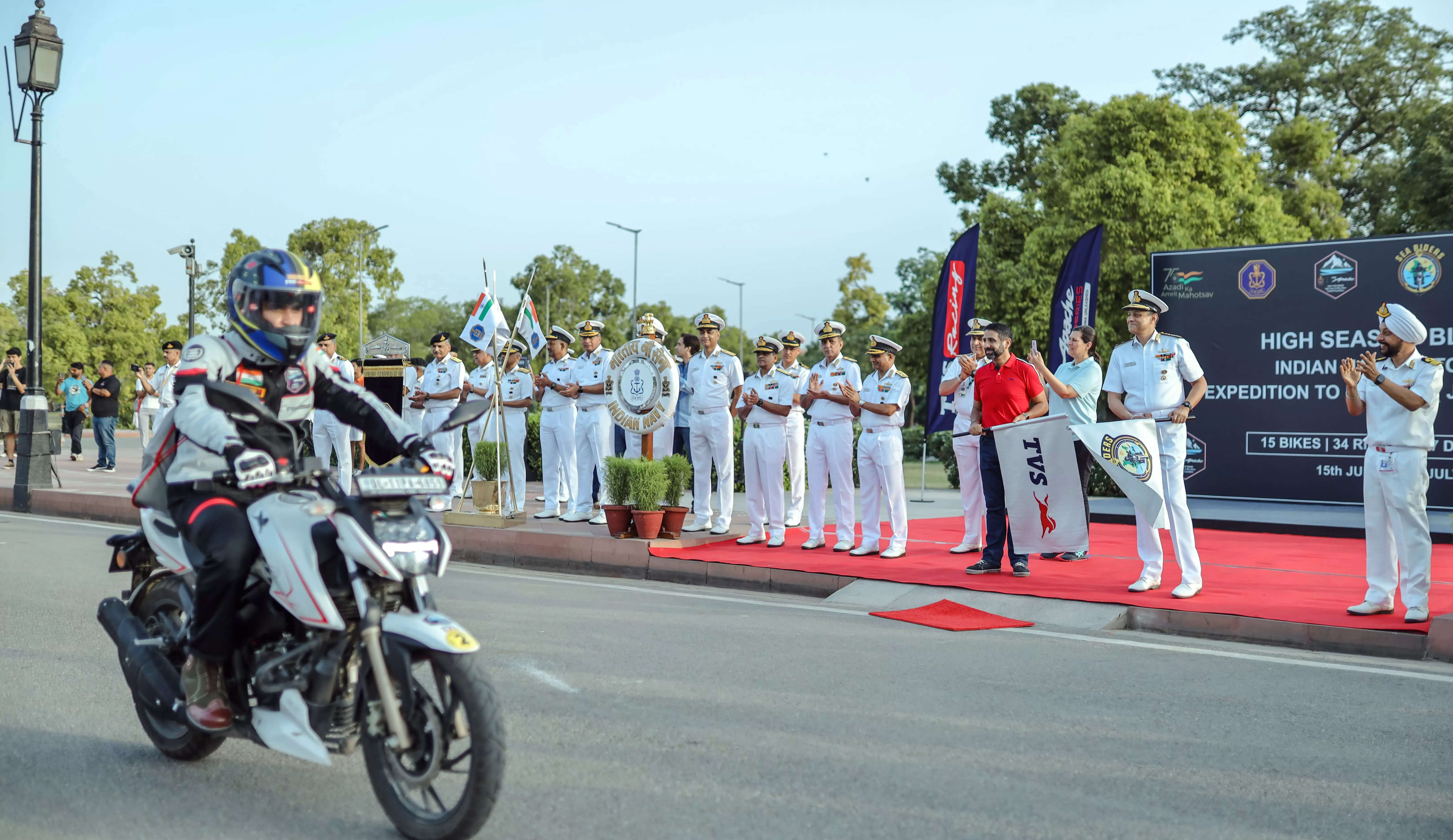 Indian Navy And TVS Motor Company Come Together To Celebrate ‘Azadi Ka