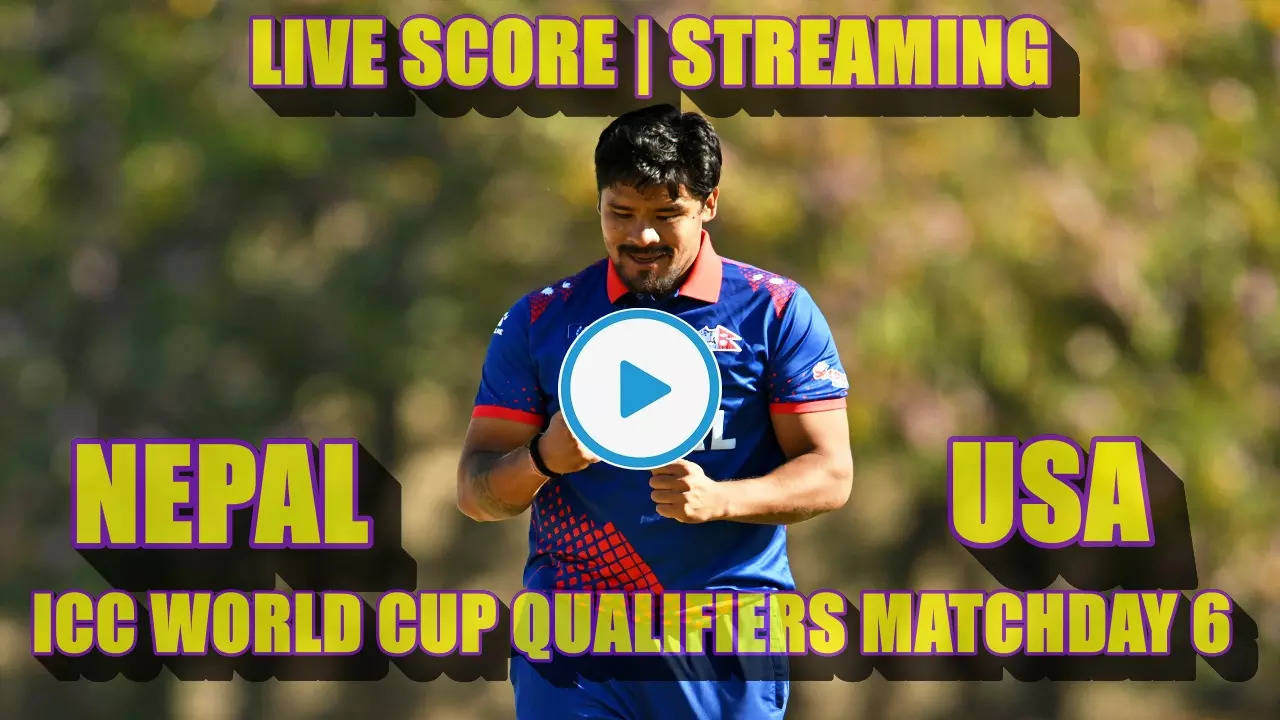 NEP vs USA, ICC World Cup Qualifier 6th Cricket Match Score, Group A