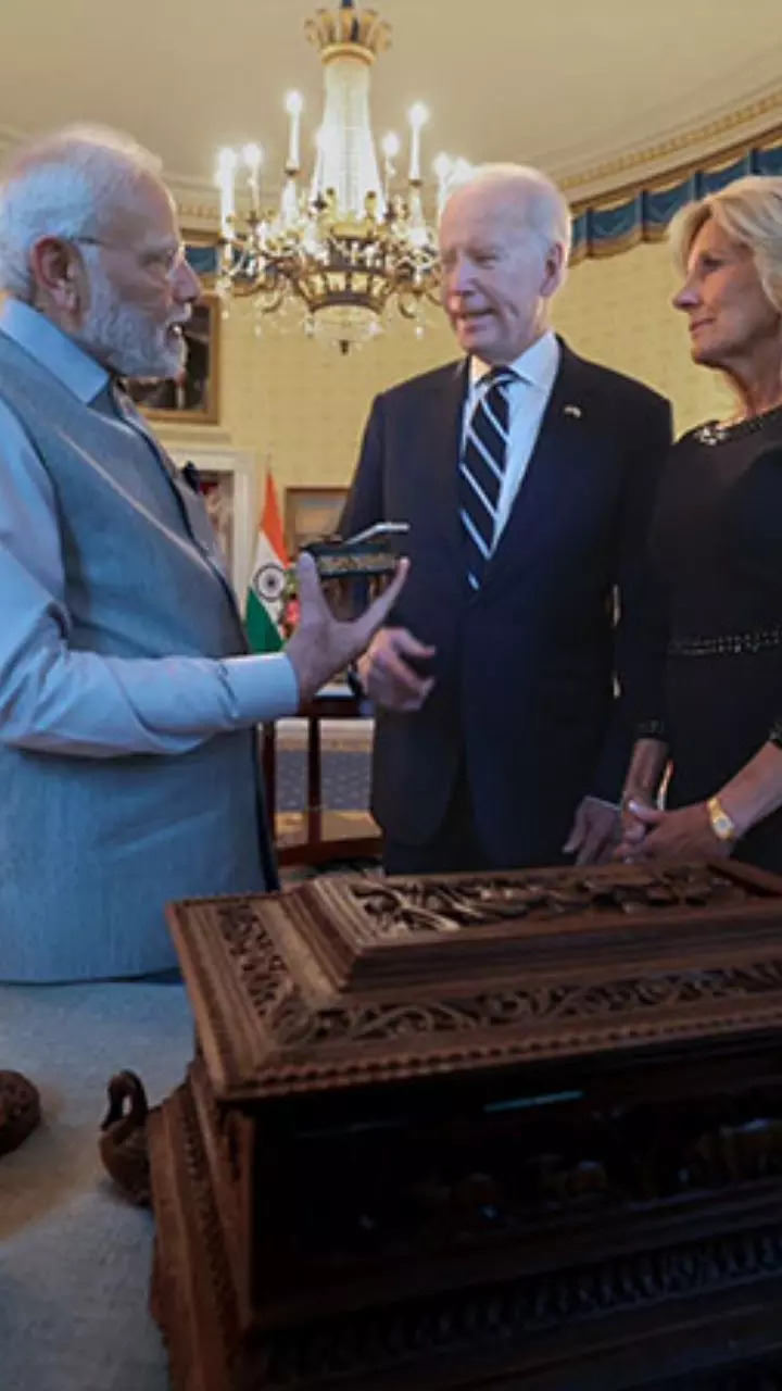 PM Modi in US Spiritual Significance of Modis Gift to Joe Biden