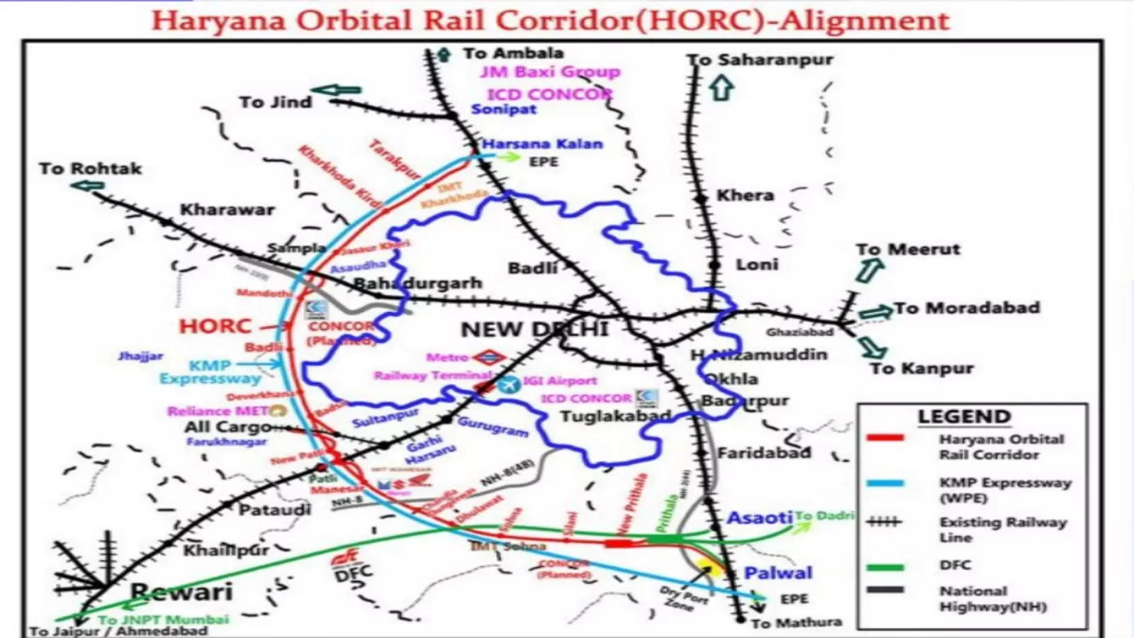 Haryana Orbital Rail Corridor: Haryana Orbital Rail Corridor: Double ...