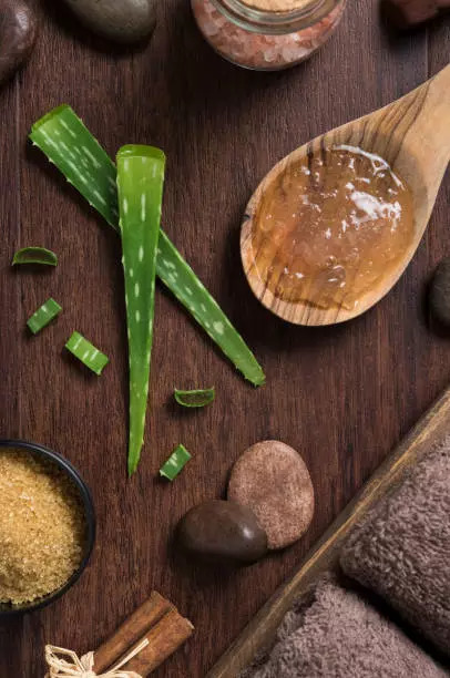 Aloe vera brown sugar scrub