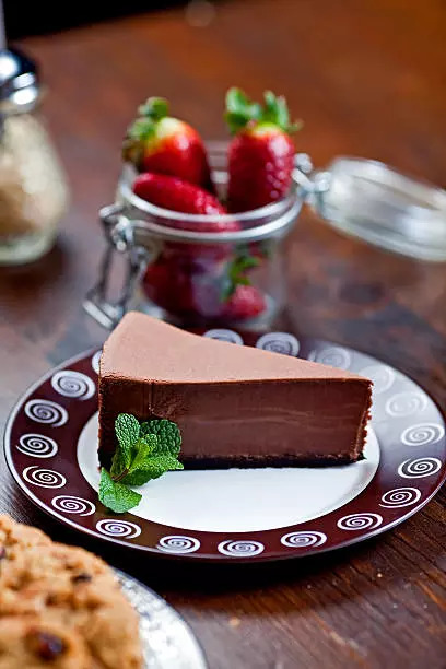 Chocolate yogurt cheesecake