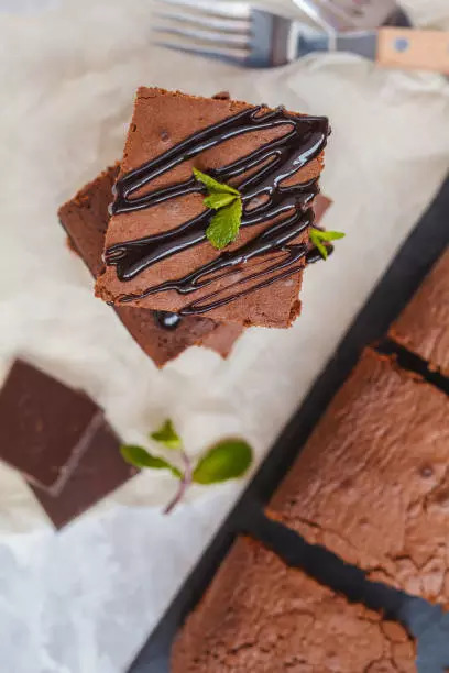 Chocolate quinoa brownies