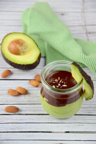 Chocolate avocado mousse