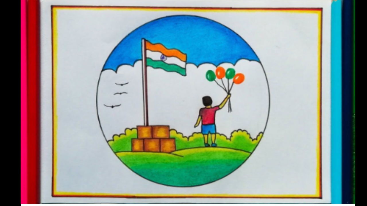 Independence day drawing – India NCC-saigonsouth.com.vn