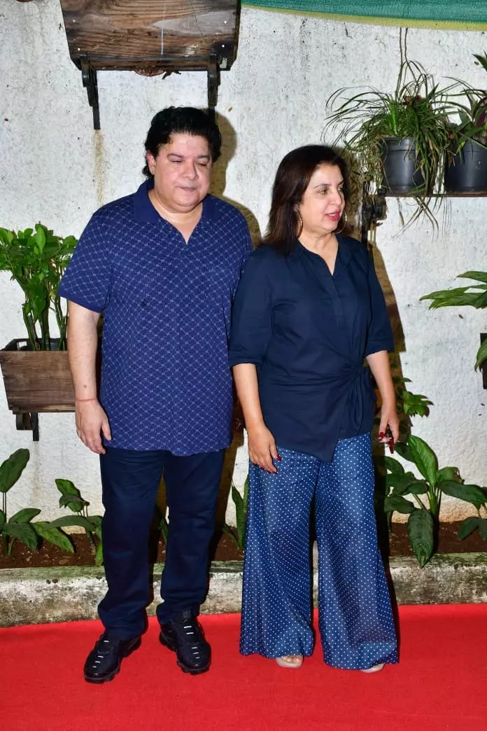 Farah Khan with Sajid