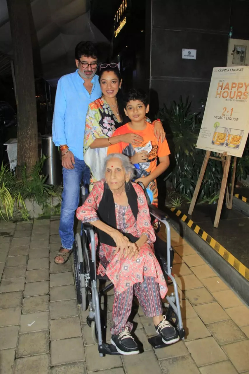 Rupali Ganguly was spotted with family today