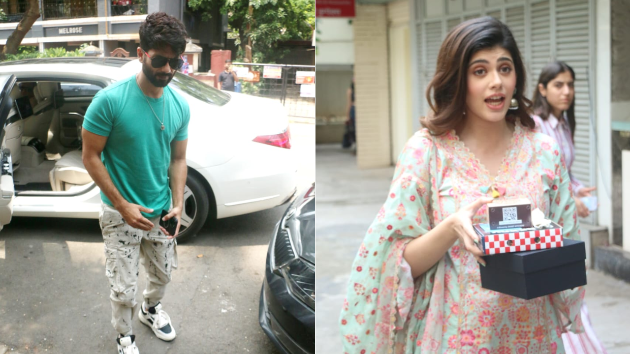 ZoomIn Shahid Kapoor Sanjana Sanghi And More Celebs Get Spotted