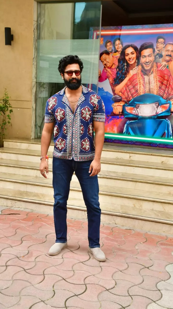 Vicky Kaushal at trailer launch of The Great Indian Family