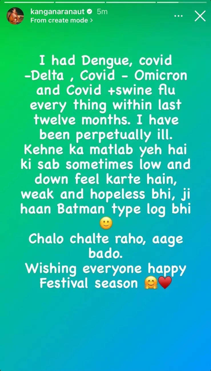 Kangana Ranauts Monday Motivation Words