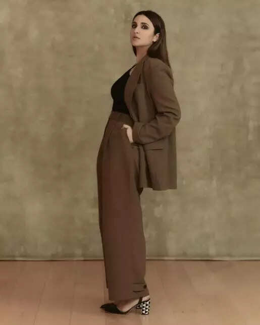 Parineeti Chopra keeps it cool in an oversized blazer Pic Credit ZoomTV