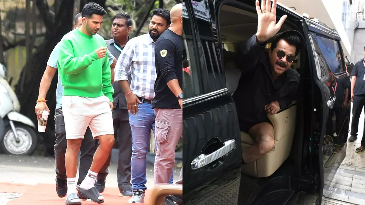 ZoomIn Varun Dhawan Anil Kapoor SPOTTED By Paps In Mumbai