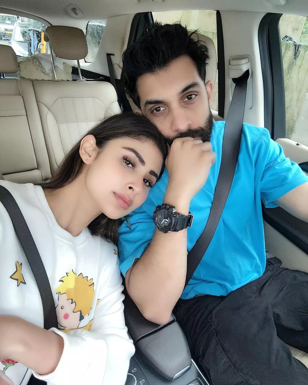 Mouni And Surajs Romantic Drive