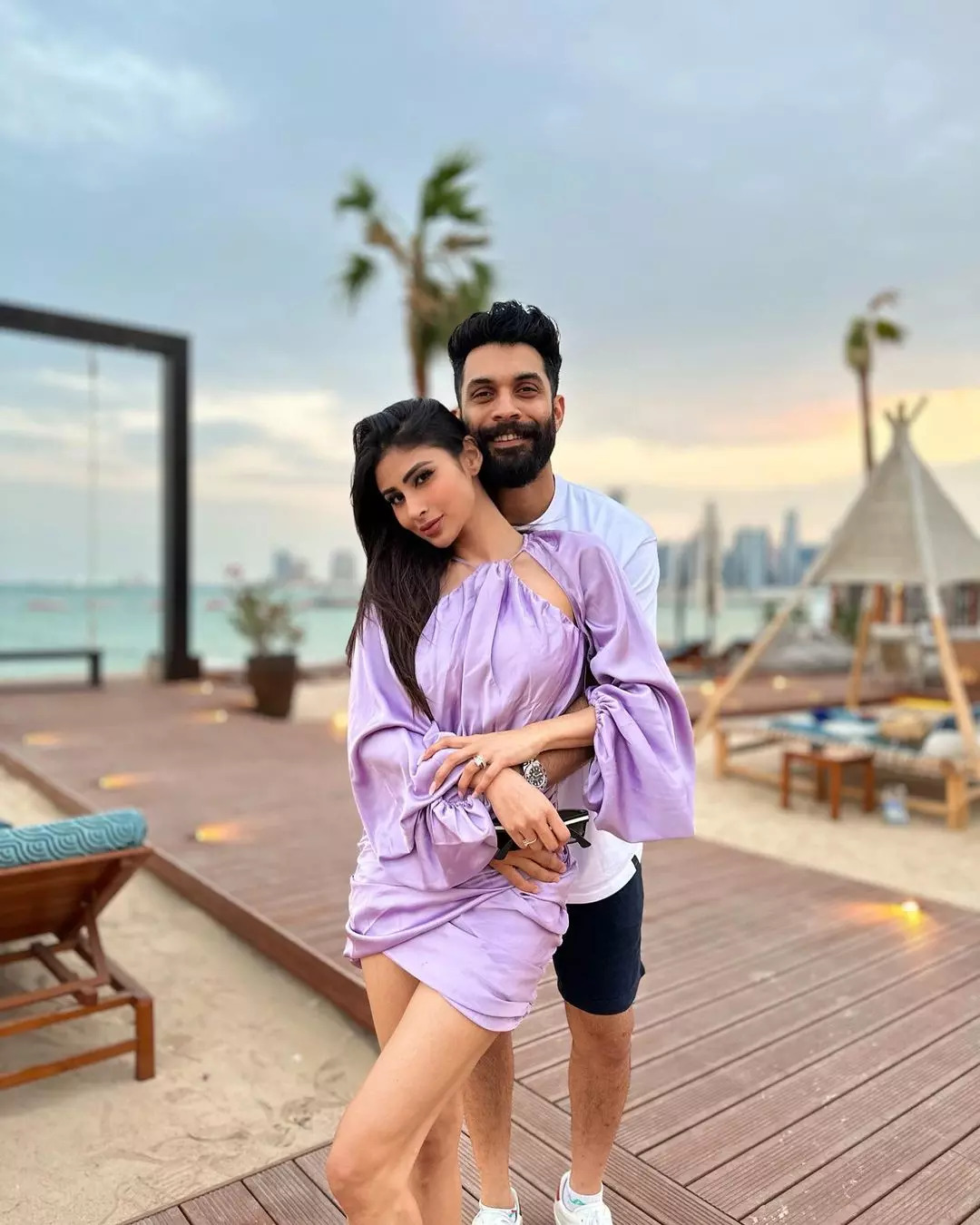 Mouni Roys Romantic Pics With Hubby Suraj