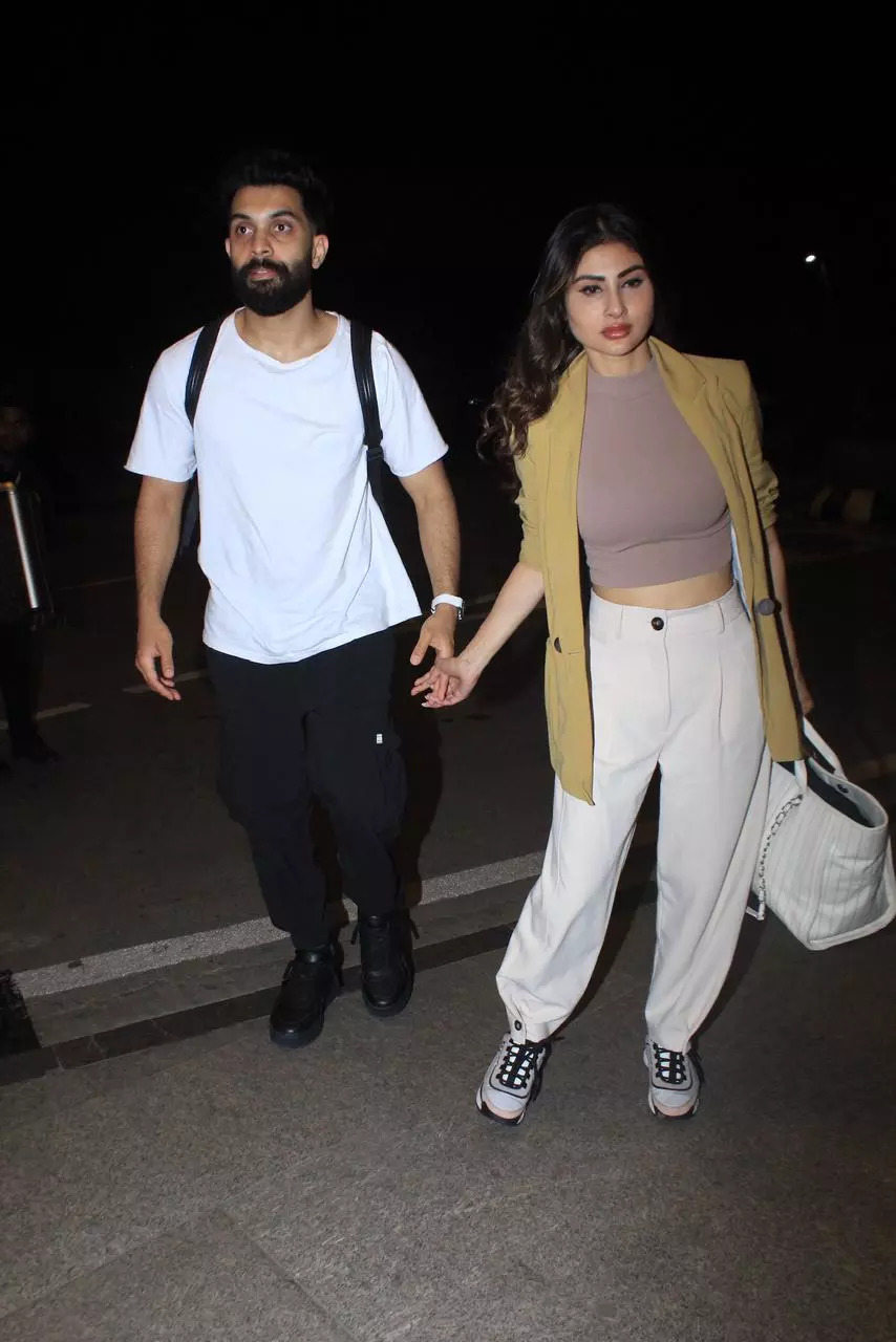 Mouni Roy and her husband