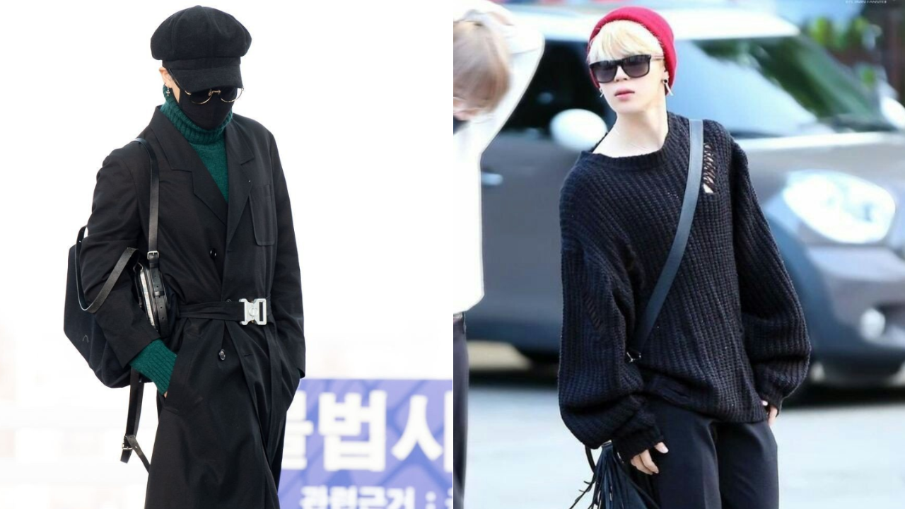 Jimin's airport outfits that show the fashion sense of this BTS member