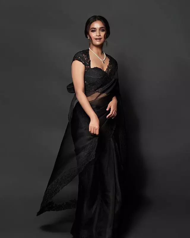 Keerthy Sureshs Saree Game Is Strong