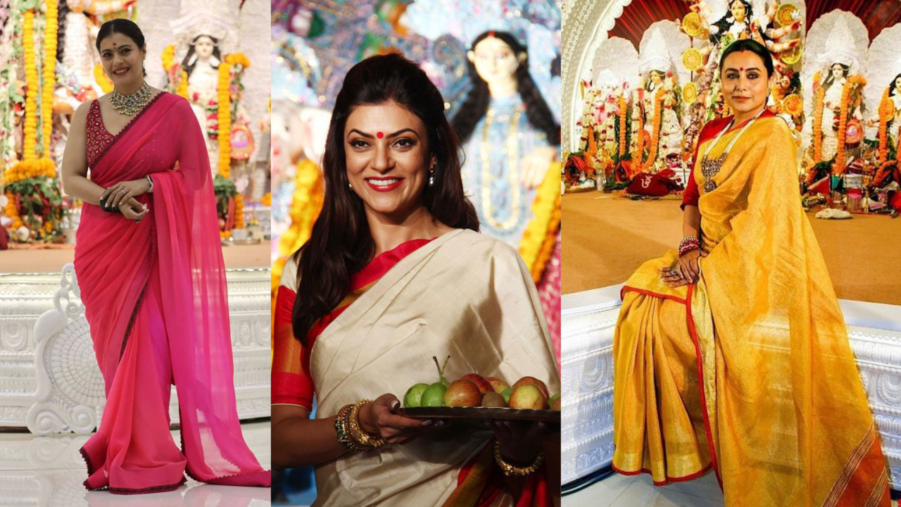 Celebrities Slay The Durga Puja Style Game With Spectacular Outfits