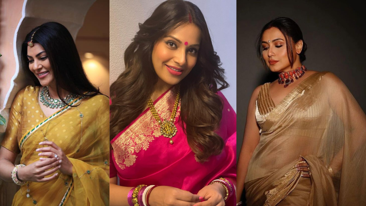 Bollywood Divas Shine Bright In Traditional Attires Take Your Outfit Inspiration For This Vijayadashami