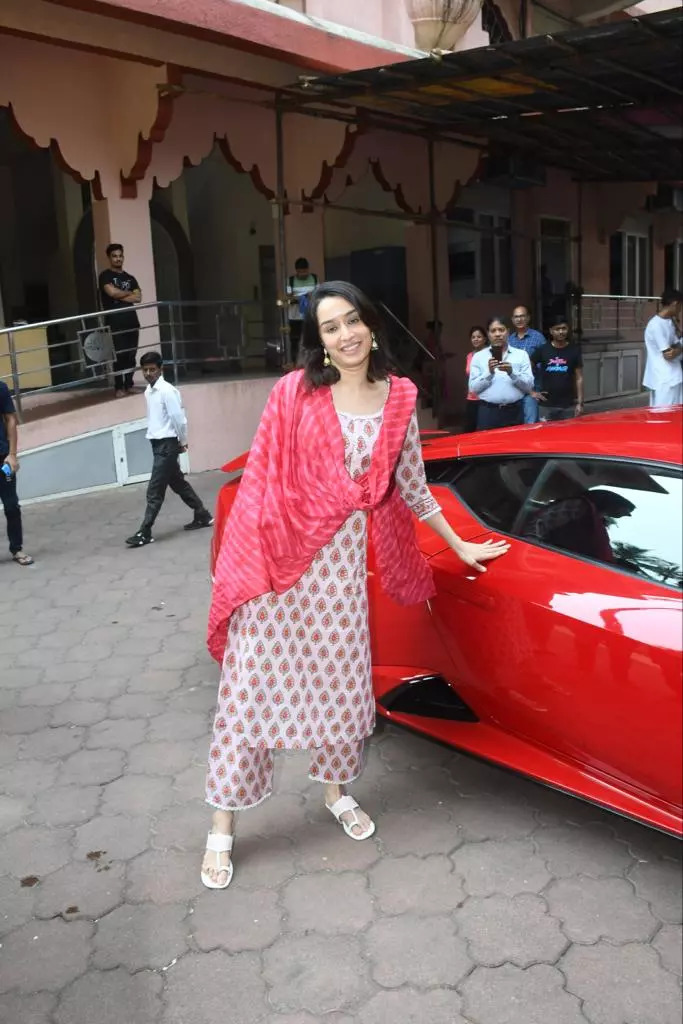 Shraddha Kapoors Red Lamborghini