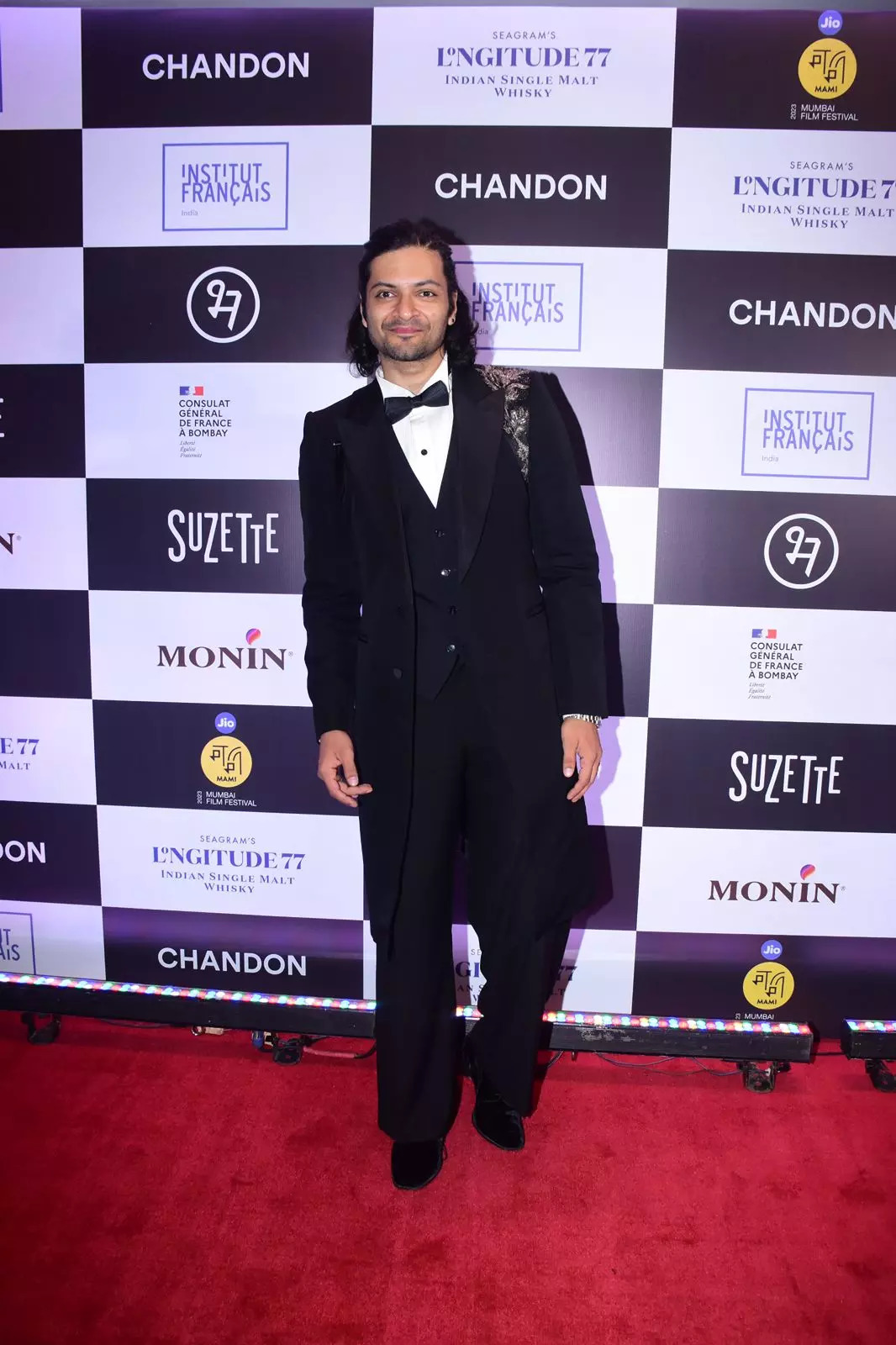 Ali Fazal attends a wedding reception 