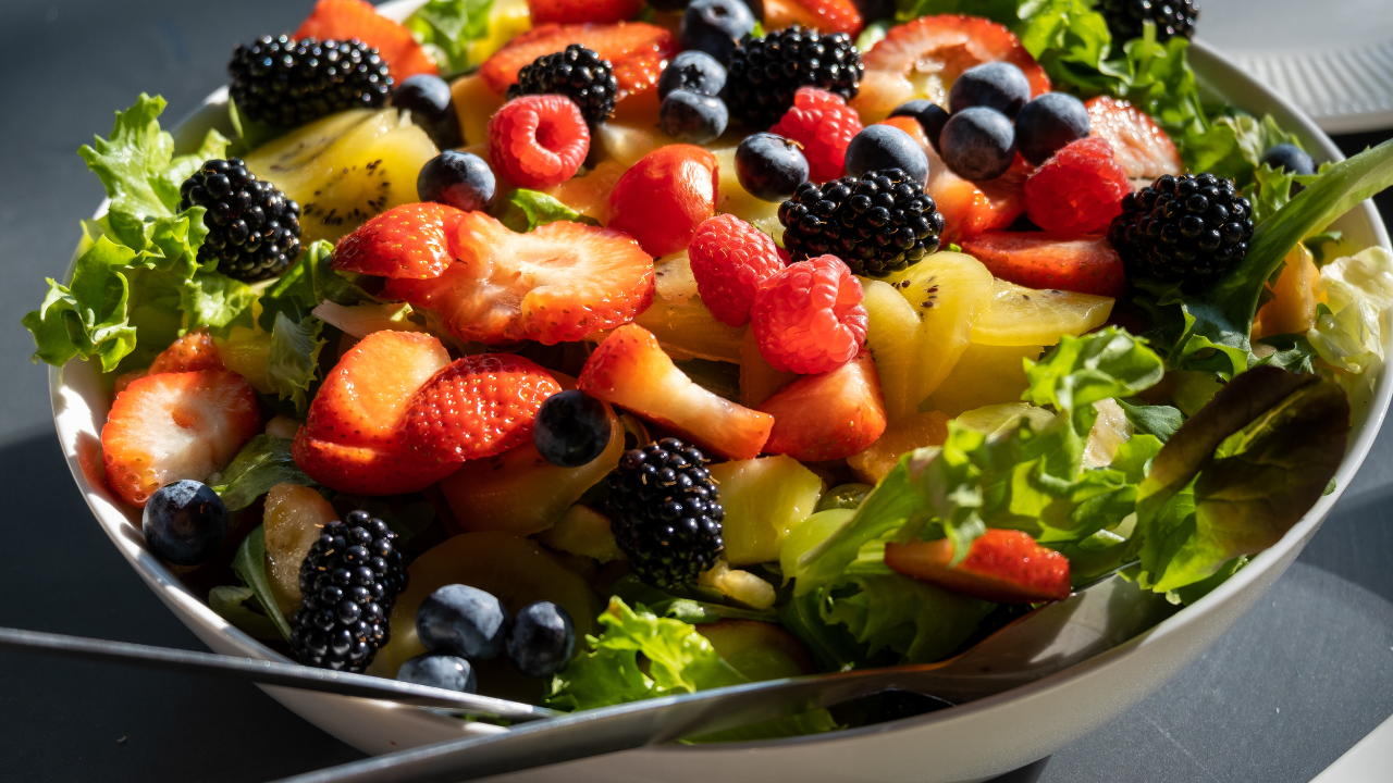 Fresh Fruit Salad with Honey-Lime Drizzle