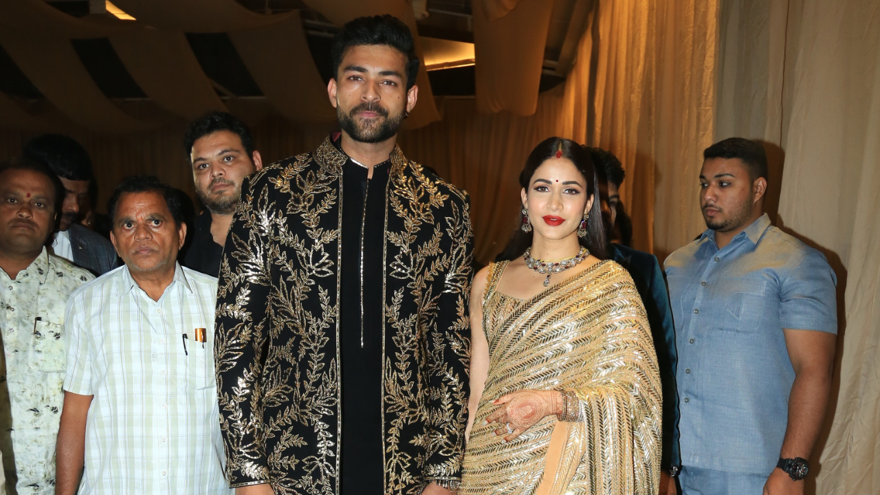 Varun Tej and Lavanya Tripathis Glamorous Hyderabad Reception Photographs