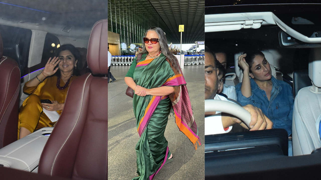 ZoomIn Kareena Kapoor Neetu Kapoor Shabama Azmi And More Captured By Paps