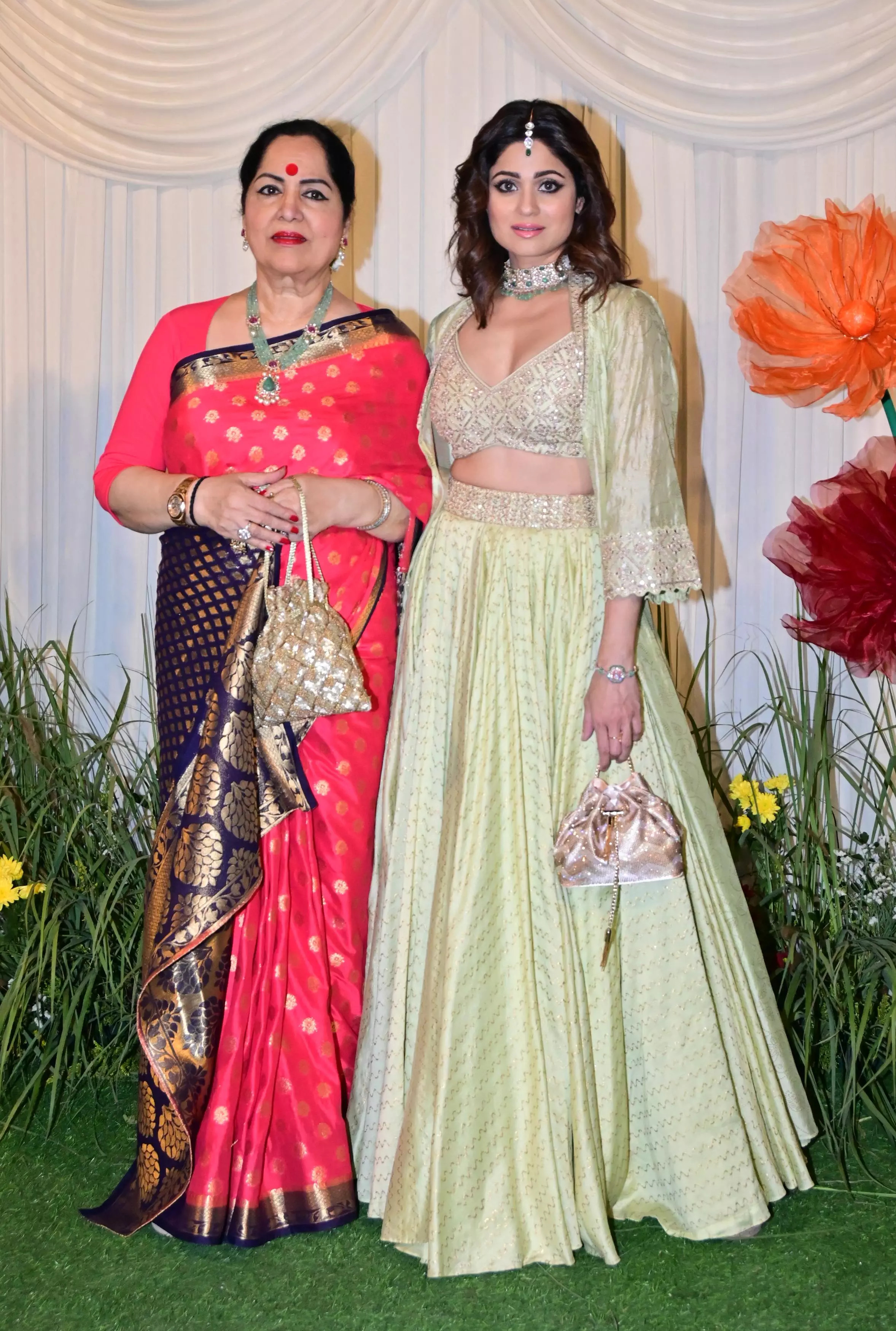 Shamita Shetty with Mom