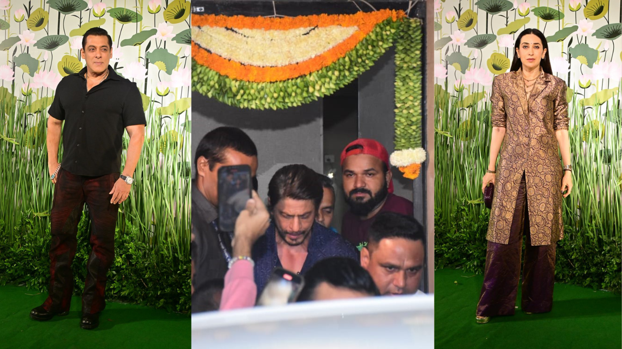 Arpita Khans Diwali Extravaganza Shah Rukh Khan Salman Khan Karisma Kapoor and More Grace the Star-Studded Celebration