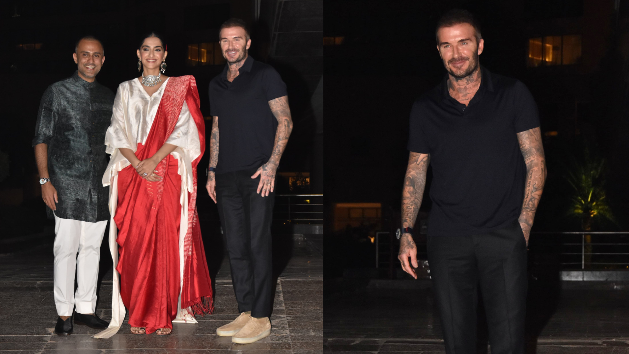 Celebrity Couple Sonam Kapoor And Anand Ahuja Throw Welcome Party For David Beckham