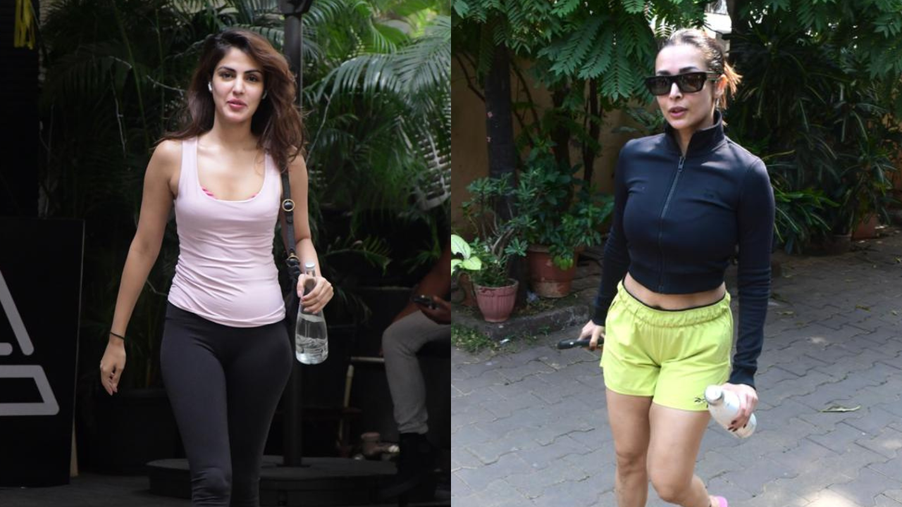 ZoomIn Malaika Arora Rhea Chakraborty And Others Papped In The City