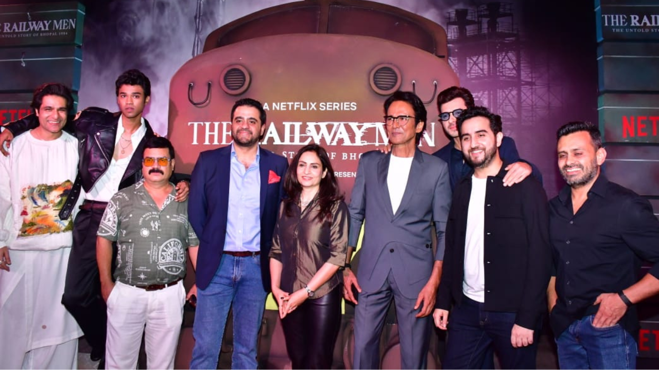 Cast Of The Railway Men At The Series Red Carpet Event 