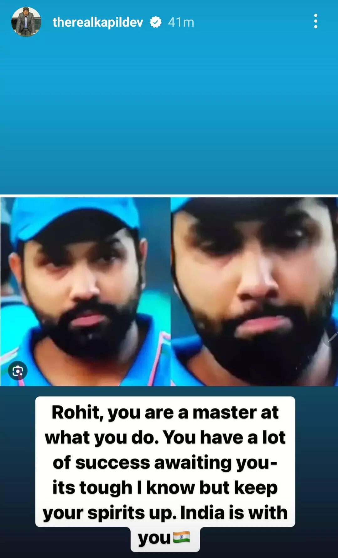 Kapil Dev Insta story