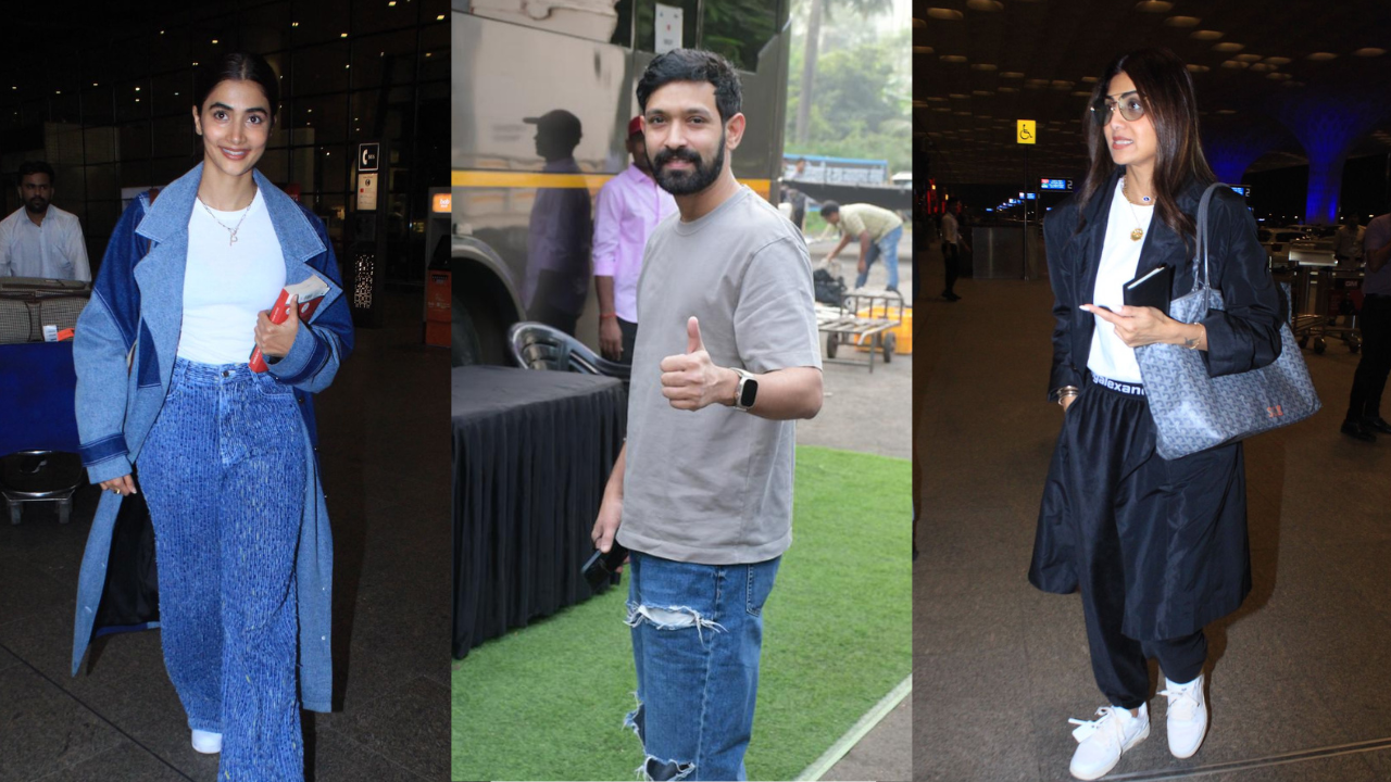 ZoomIn Shilpa Shetty Pooja Hegde Vikrant Massey And More Spotted Out And About In The Cityemem