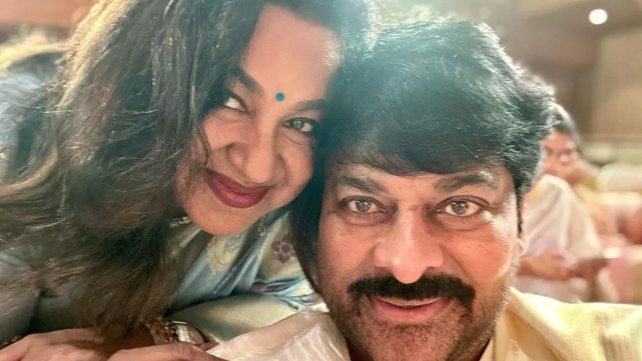 Radikaa with Chiranjeevi