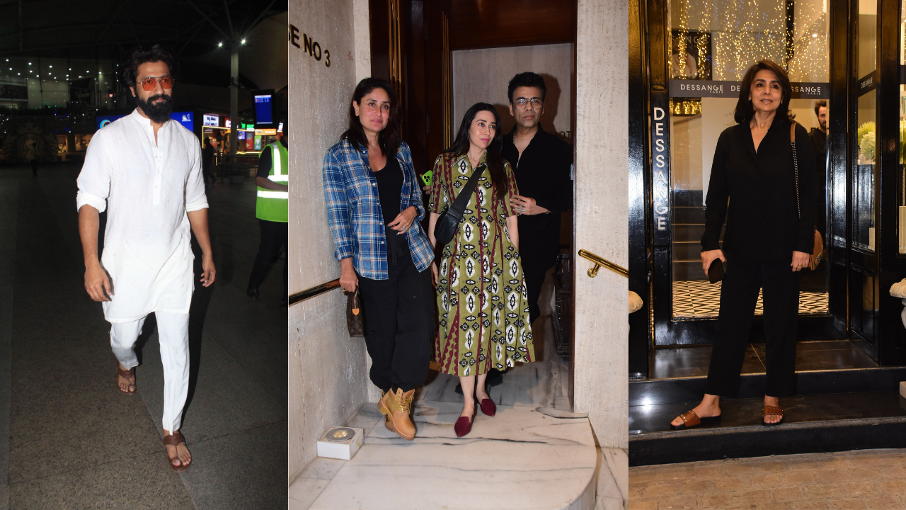 ZoomIn Kareena Kapoor Vicky Kaushal Sara Ali Khan And Other Celebs Who Got Papped In The City Today