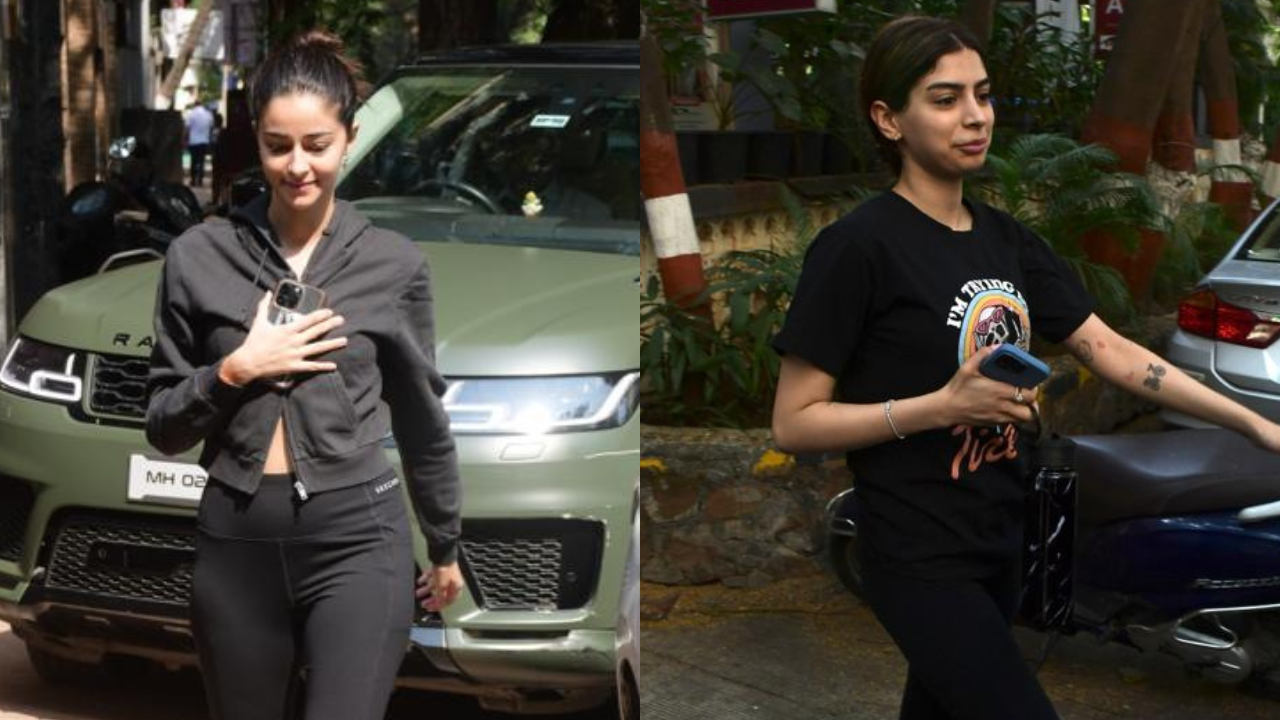 ZoomIn Ananya Panday Khushi Kapoor And More Papped By The Shutterbugs