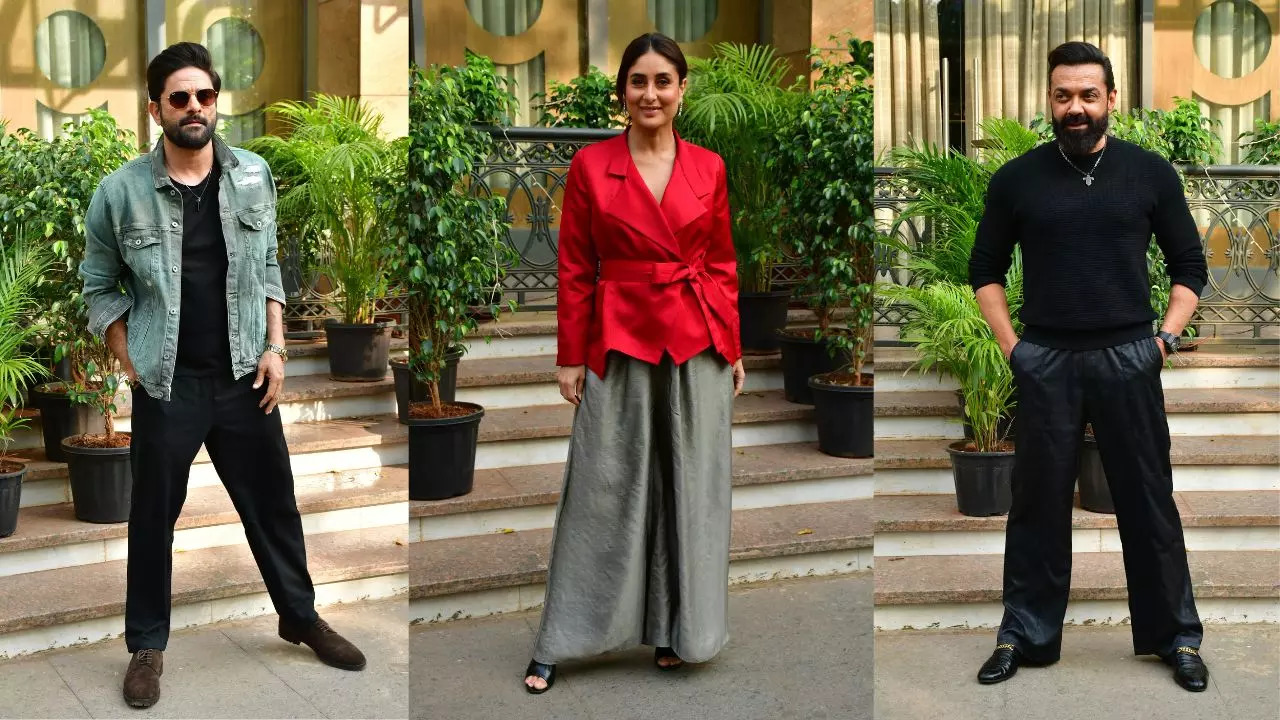 ZoomIn Kareena Kapoor Khan Jaideep Ahlawat Bobby Deol And More Celebs Spotted Out And About In The City Today