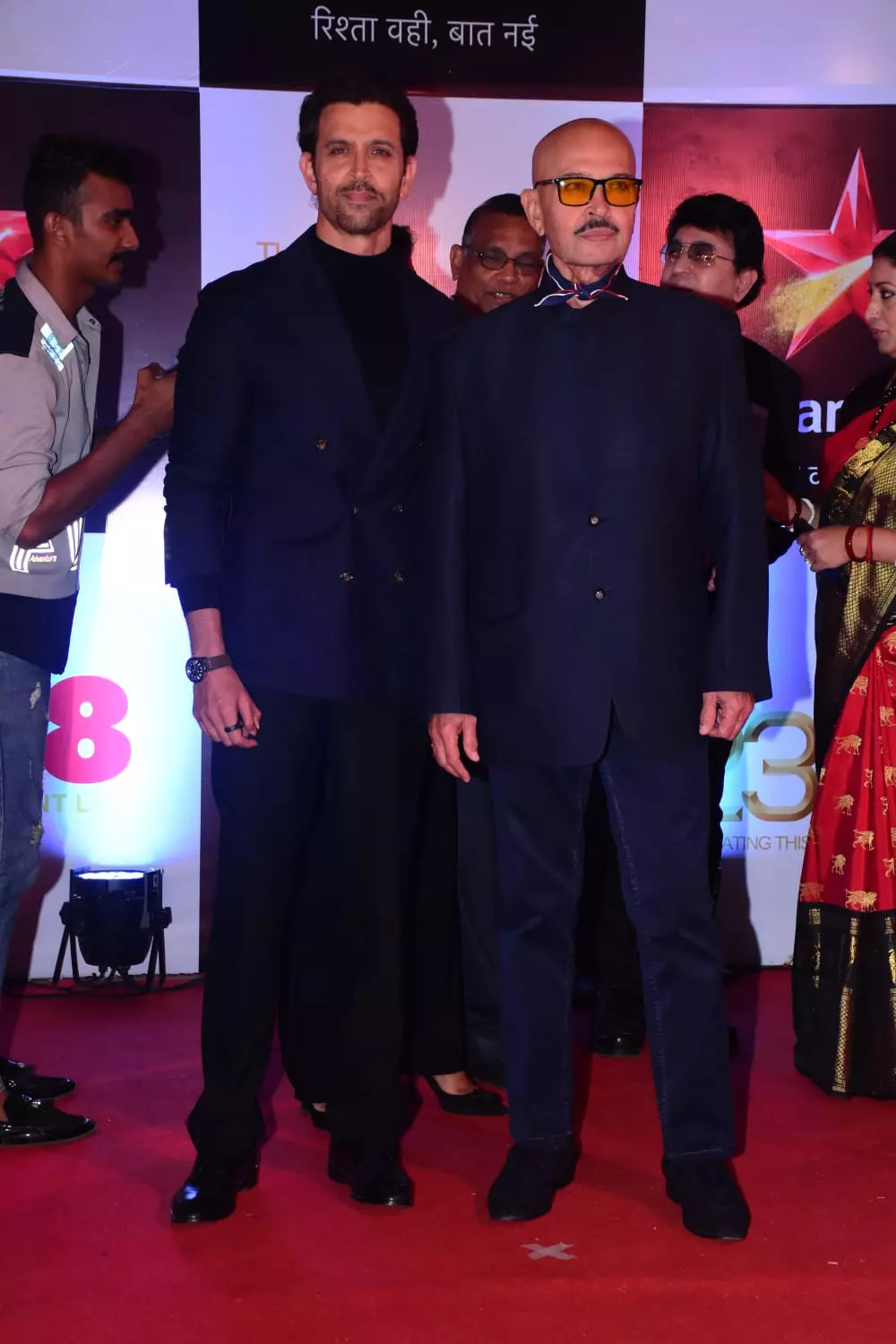 Hrithik Roshan with dad Rakesh Roshan