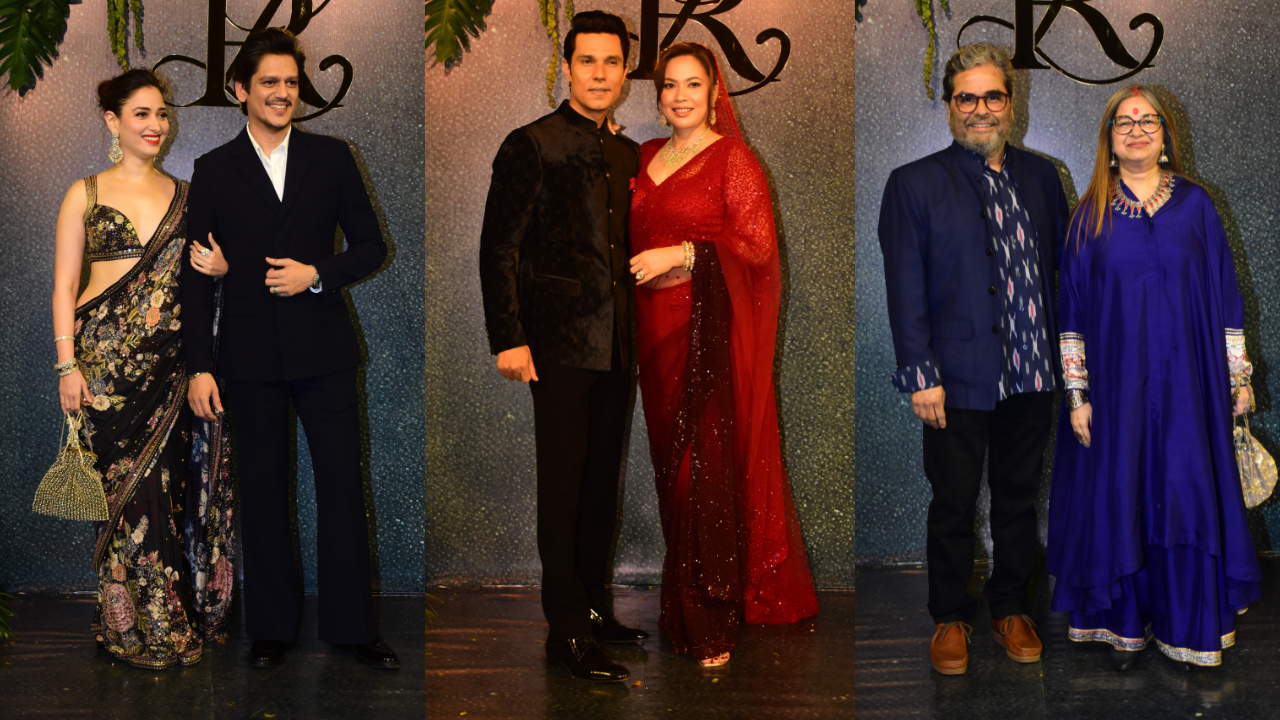 Star-Studded Affair Bollywood Extravaganza at Randeep Hooda and Lin Laishrams Wedding Reception