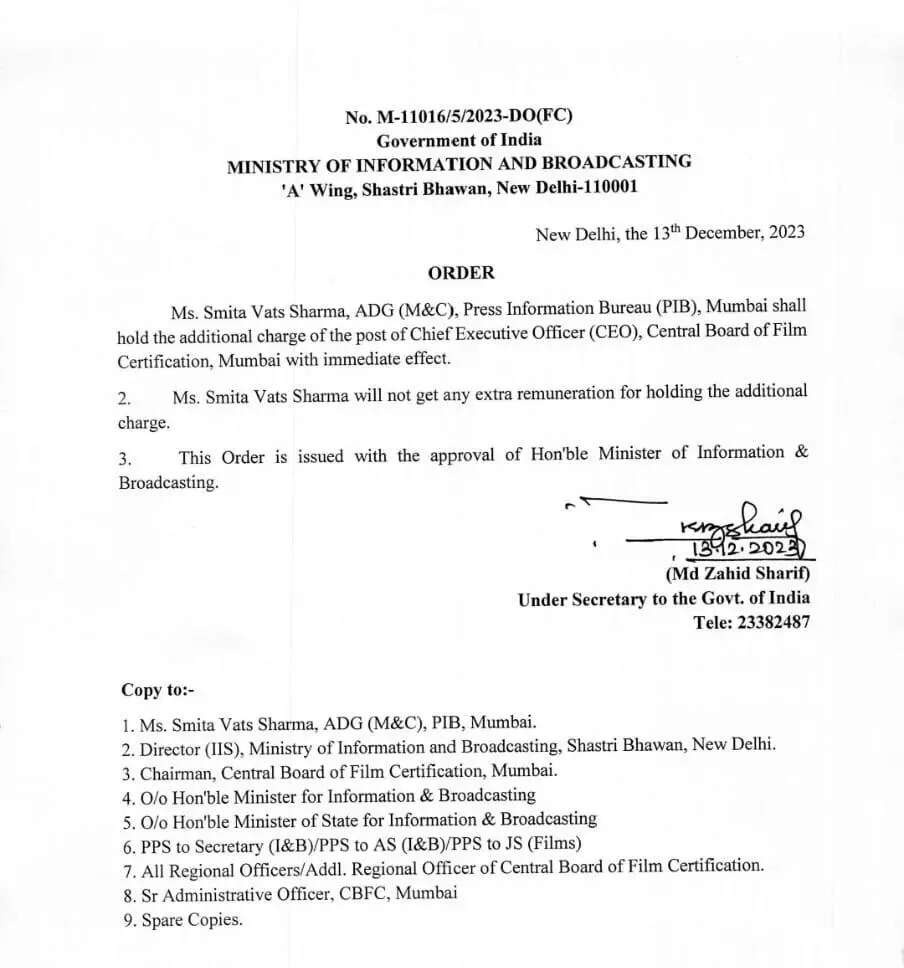 Exclusive! New CEO In Censor Board, Smita Vats Sharma REPLACES Ravindra