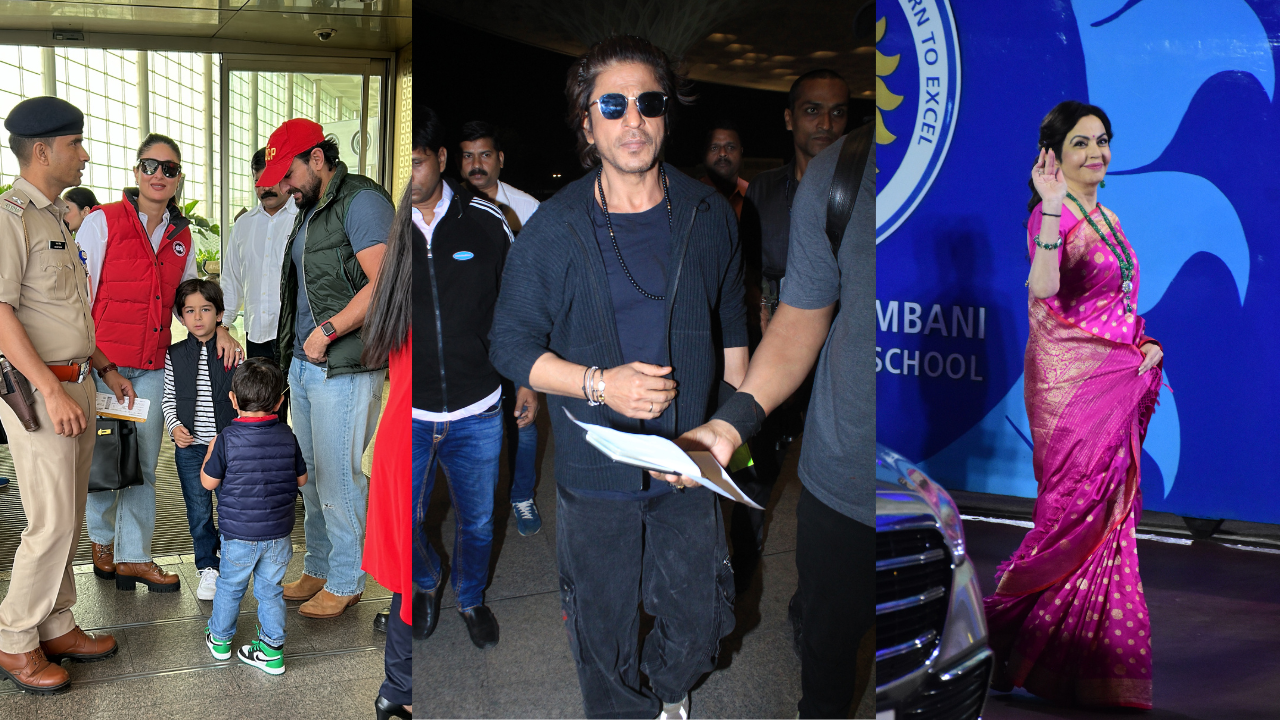 ZoomIn Shah Rukh Khan Kareena Kapoor Saif Ali Khan Nita Ambani And Other Celebs Spotted Out And About In The City