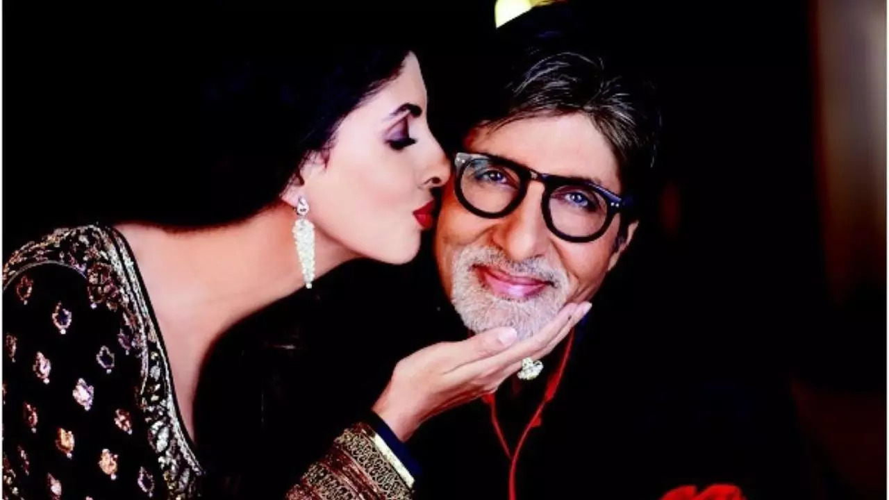 Amitabh Bachchan and Shweta Bachchan Nanda