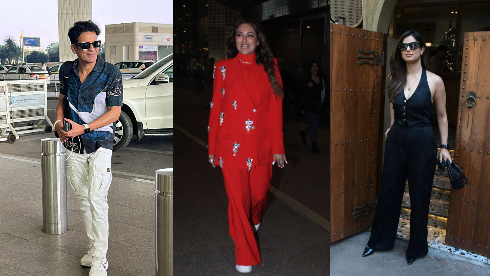 ZoomIn Manoj Bajpayee Sonakshi Sinha Harnaaz Sandhu And More Celebs Spotted Out And About