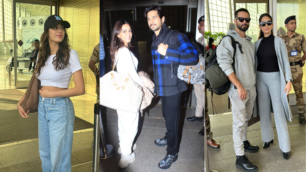 ZoomIn Sid-Kiara Shahid-Meera Head Out For Vacation While Janhvi Kapoor Ishaan Khatter And Others Papped